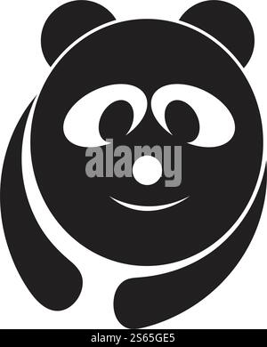 Panda ilustration logo vector icon template Stock Vector