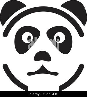 Panda ilustration logo vector icon template Stock Vector