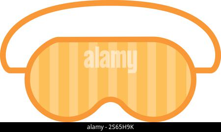 Home sleeping mask icon. Cartoon of Home sleeping mask vector icon for web design isolated on white background. Home sleeping mask icon, cartoon style Stock Vector