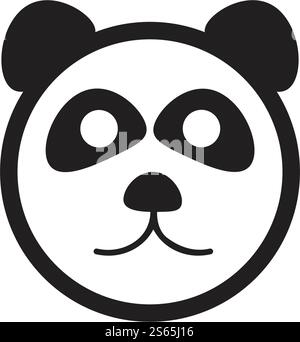 Panda ilustration logo vector icon template Stock Vector