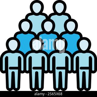 Cooperation comunity icon. Outline cooperation comunity vector icon for web design isolated on white background. Cooperation comunity icon, outline style Stock Vector