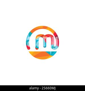 Letter M Burger vector logo design. Burger cafe logo. Stock Vector