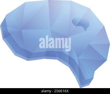 Brain neuromarketing icon. Cartoon of brain neuromarketing vector icon for web design isolated on white background. Brain neuromarketing icon, cartoon style Stock Vector