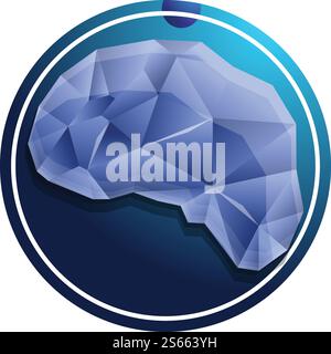 Artificial neuromarketing icon. Cartoon of artificial neuromarketing vector icon for web design isolated on white background. Artificial neuromarketing icon, cartoon style Stock Vector