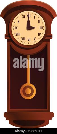 Kinetic pendulum clock icon. Cartoon of kinetic pendulum clock vector icon for web design isolated on white background. Kinetic pendulum clock icon, cartoon style Stock Vector