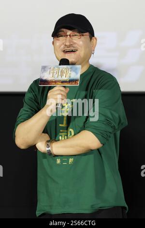 Chinese actor Chen Muchi attends an activity in Chengdu City, southwest ...