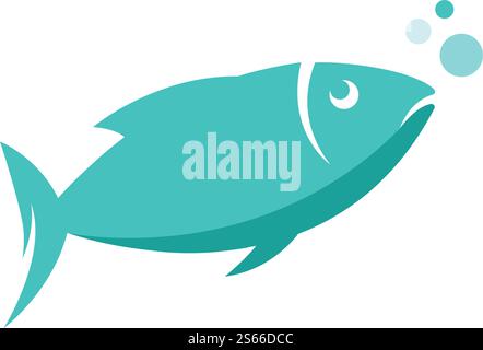 Fish Logo ilustration vector Template Stock Vector