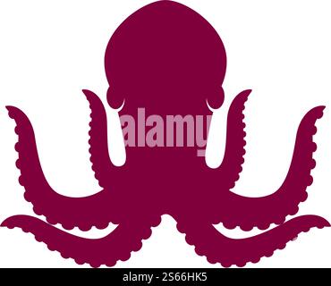 Octopus logo ilustration vector template Stock Vector