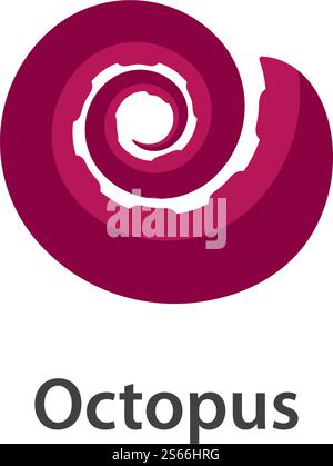Octopus logo ilustration vector template Stock Vector