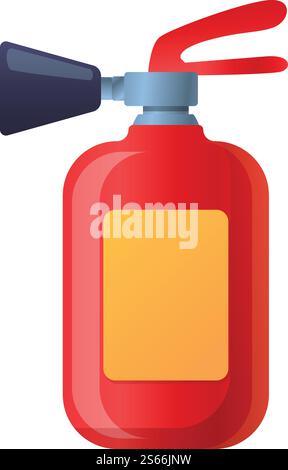 Foam fire extinguisher icon. Cartoon of foam fire extinguisher vector icon for web design isolated on white background. Foam fire extinguisher icon, cartoon style Stock Vector