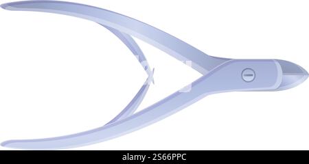 Cuticle nipper icon. Cartoon of cuticle nipper vector icon for web design isolated on white background. Cuticle nipper icon, cartoon style Stock Vector