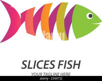 Fish Logo ilustration vector Template Stock Vector