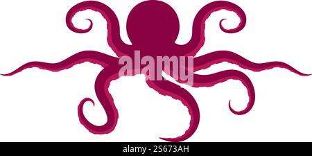 Octopus logo ilustration vector template Stock Vector