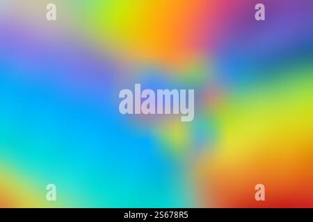 Bright rainbow gradient background. abstract designs and shape. Stock Photo