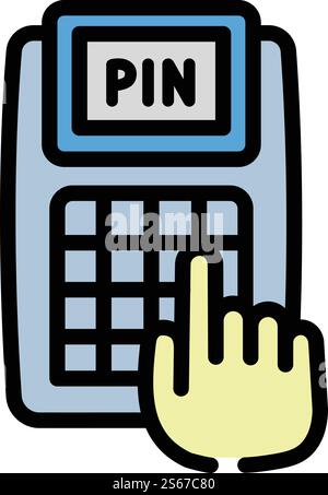 Cashier machine icon, outline style Stock Vector Image & Art - Alamy