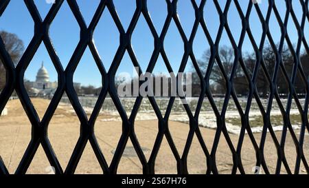 Washington, DC. 15th Jan, 2025. Security preparation for the United States Presidential Inauguration of Donald Trump in Washington, DC, USA, January 15, 2025. Credit: Naegele Eliska/CTK Photo/Alamy Live News Stock Photo