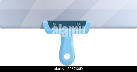Wall putty knife icon. Cartoon of wall putty knife vector icon for web design isolated on white background. Wall putty knife icon, cartoon style Stock Vector