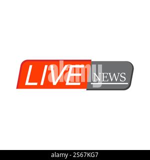 Tv news bars  headlin or lower third template Stock Vector