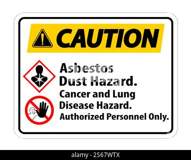 Caution Label Disease Hazard, Authorized Personnel Only Isolate on ...