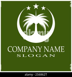 Dates tree  Logo Template vector symbol nature Stock Vector