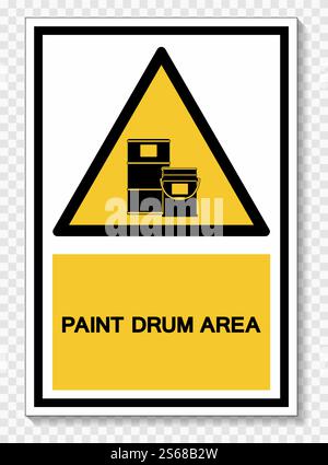 Paint Drum Area Symbol Sign Isolate On White Background,Vector Illustration EPS.10 Stock Vector