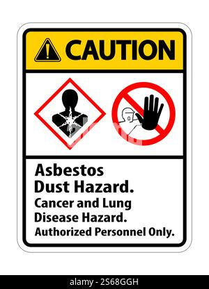Caution Label Disease Hazard, Authorized Personnel Only Isolate on ...