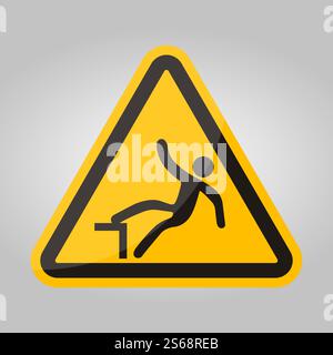 Beware Drop Symbol Sign Isolate On White Background,Vector Illustration Stock Vector