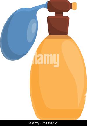 Groomer perfume bottle icon. Cartoon of groomer perfume bottle vector icon for web design isolated on white background. Groomer perfume bottle icon, cartoon style Stock Vector