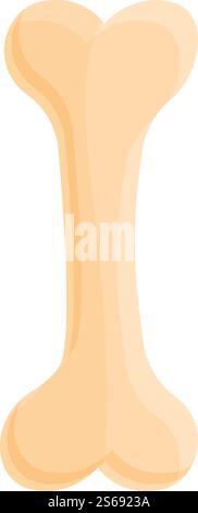 Dog pet bone icon. Cartoon of dog pet bone vector icon for web design isolated on white background. Dog pet bone icon, cartoon style Stock Vector