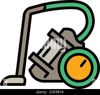 Turbo vacuum cleaner icon. Outline turbo vacuum cleaner vector icon for web design isolated on white background. Turbo vacuum cleaner icon, outline style Stock Vector
