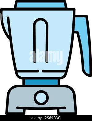 Food processor equipment icon. Outline food processor equipment vector icon for web design isolated on white background. Food processor equipment icon, outline style Stock Vector