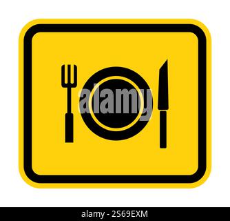 No Eating Symbol Sign Isolate On White Background,Vector Illustration Stock Vector