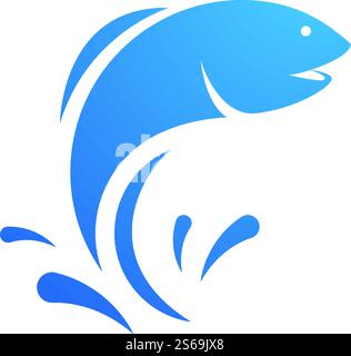 Fish Logo ilustration vector Template Stock Vector