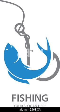 Fish Logo ilustration vector Template Stock Vector