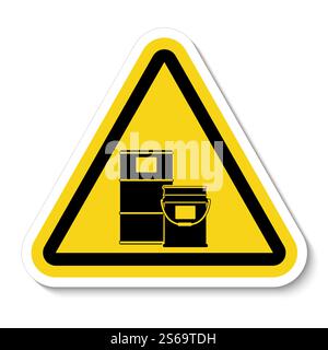Paint Drum Area Symbol Sign Isolate On White Background,Vector Illustration Stock Vector