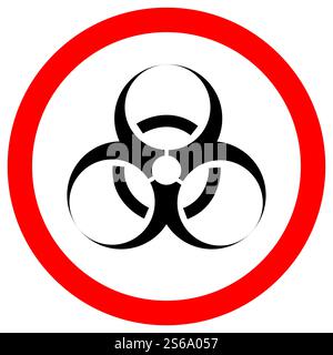 Biological Hazard Symbol Sign Isolate On White Background,Vector Illustration EPS.10 Stock Vector