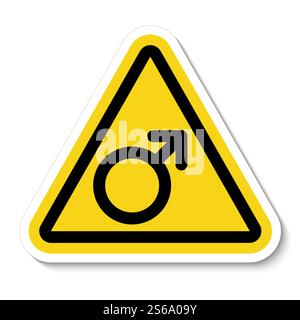 No Male Symbol Sign Isolate On White Background,Vector Illustration Stock Vector