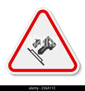 Pull Key Symbol Sign Isolate On White Background,Vector Illustration EPS.10 Stock Vector