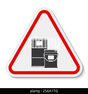 Paint Drum Area Symbol Sign Isolate On White Background,Vector Illustration Stock Vector