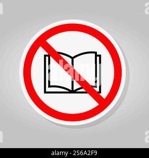No read a book icons Sign Isolate On White Background,Vector Illustration Stock Vector