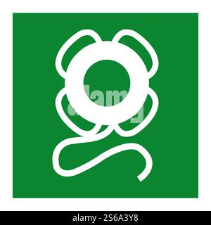Emergency Lifebuoy Symbol Sign Isolate On White Background,Vector Illustration EPS.10 Stock Vector