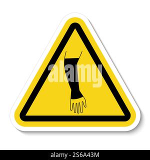 PPE Icon.Wear Tackle Hand Symbol Isolate On White Background,Vector Illustration EPS.10 Stock Vector