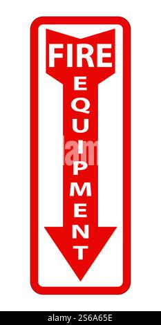 Symbol Fire Equipment Sign Isolate On White Background,Vector Illustration Stock Vector