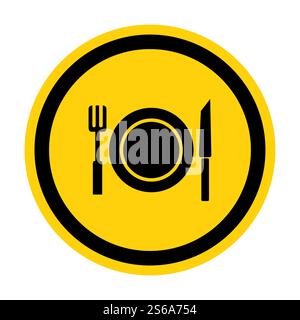 No Eating Symbol Sign Isolate On White Background,Vector Illustration Stock Vector