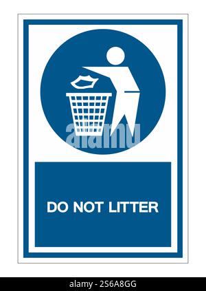 Do not litter Symbol Sign Isolate On White Background,Vector Illustration EPS.10 Stock Vector