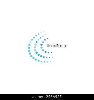Circle Dots Creative Cool Logo Icon Design Stock Vector