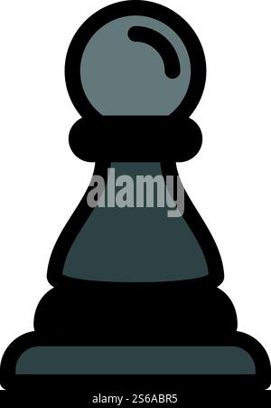 Pawn icon. Outline pawn vector icon for web design isolated on white background. Pawn icon, outline style Stock Vector