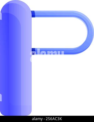 Entrance turnstile icon. Cartoon of entrance turnstile vector icon for web design isolated on white background. Entrance turnstile icon, cartoon style Stock Vector