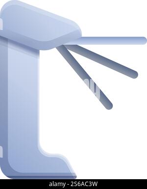 Walking turnstile icon. Cartoon of walking turnstile vector icon for web design isolated on white background. Walking turnstile icon, cartoon style Stock Vector