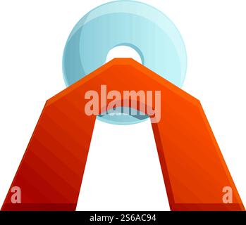 Blacksmith circular equipment icon. Cartoon of blacksmith circular equipment vector icon for web design isolated on white background. Blacksmith circular equipment icon, cartoon style Stock Vector